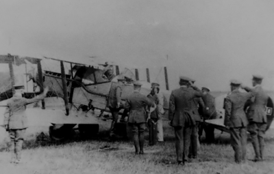 HRH Prince of Wales flys in piloting F2A J8430 on July 18th 1927